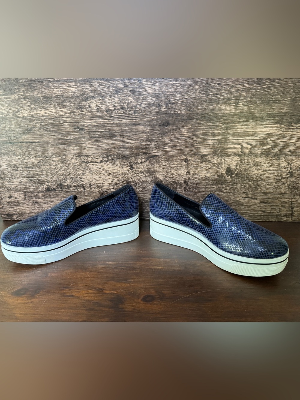 Stella McCartney Binx Blue Snakeskin